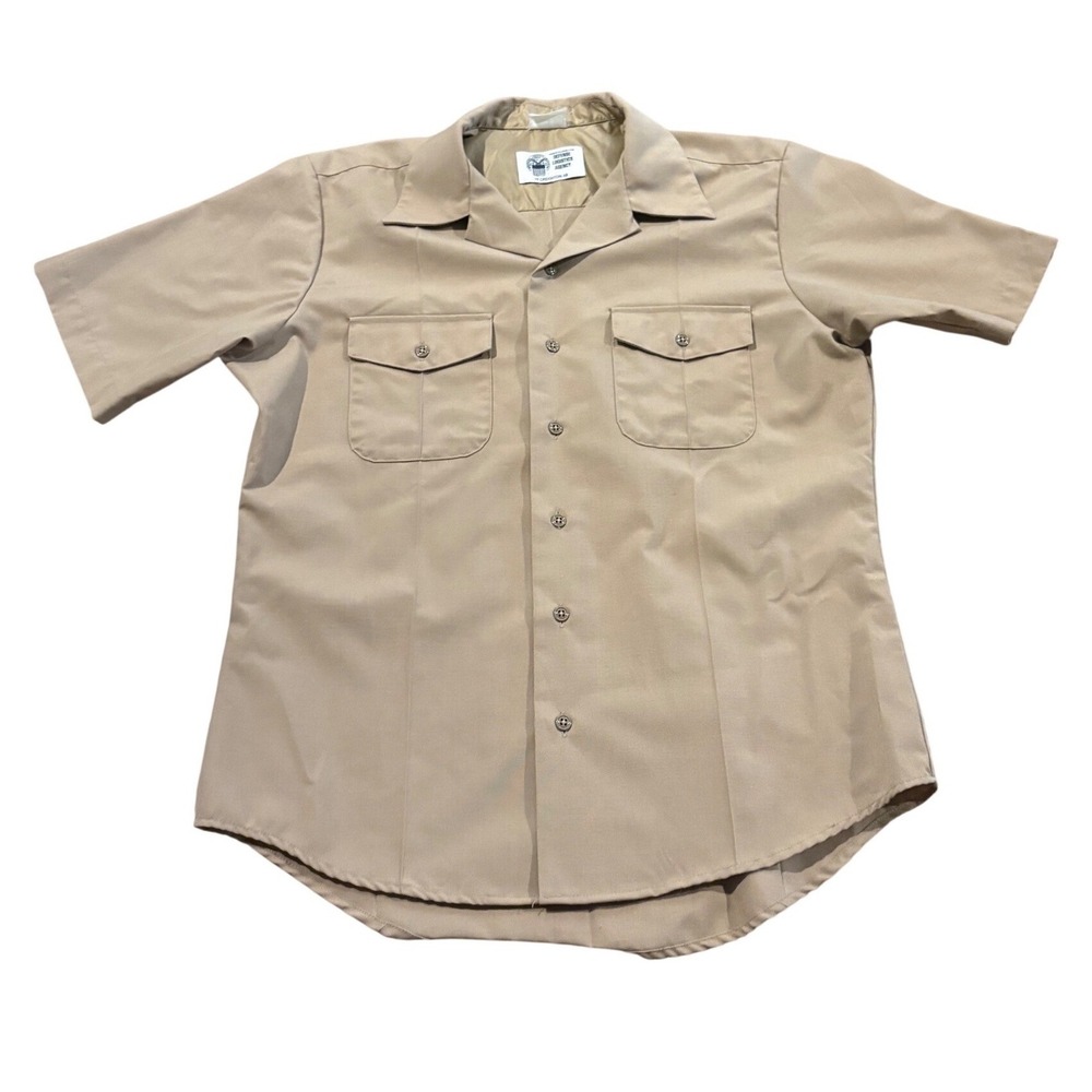 Mens Med DSCP Quarterdeck Collection NSU Navy Service Uniform Blouse Khaki Tan